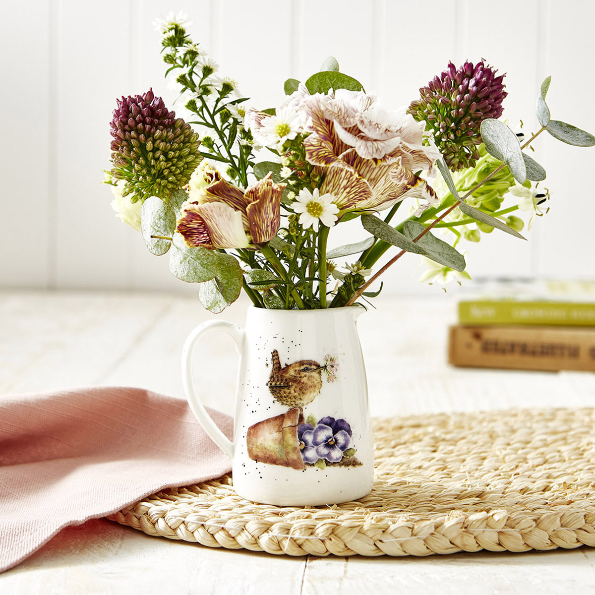 Wrendale Designs Pottering About Posy Jug image number null